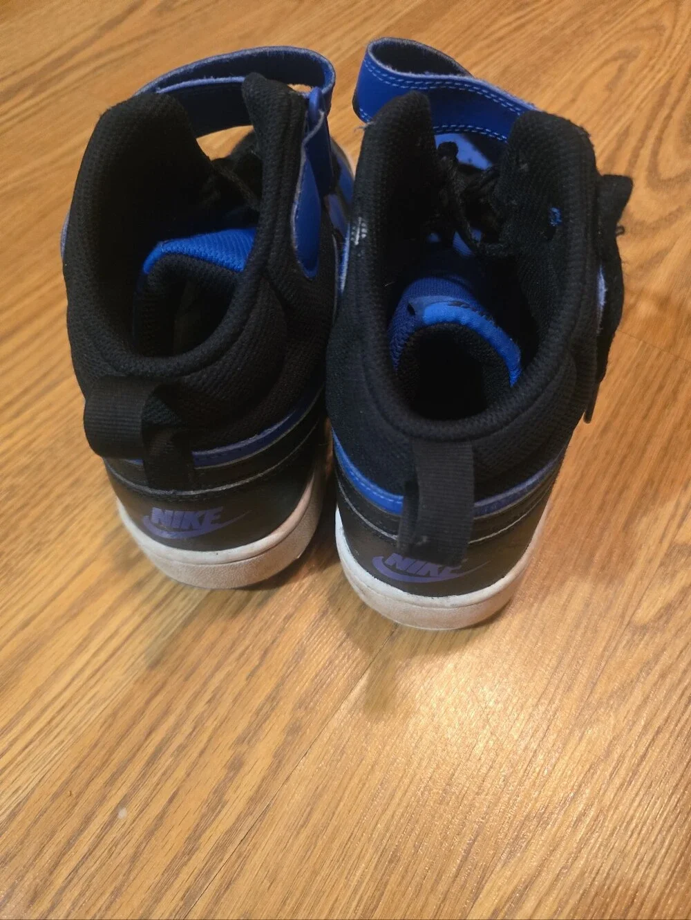 Nike Kids Blue and Black High-Top Sneakers